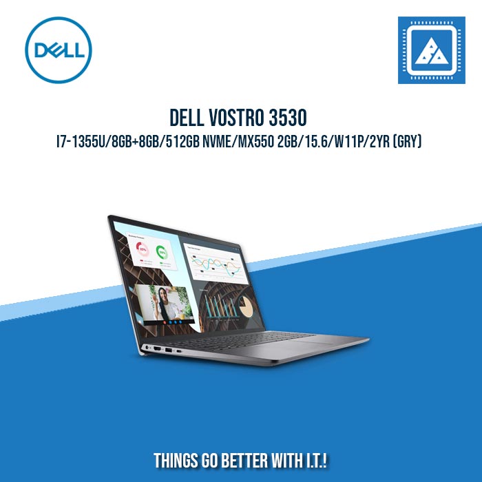 DELL VOSTRO 3530 I7-1355U/8GB+8GB/512GB NVME/MX550 2GB | BEST FOR STUDENTS AND FREELANCERS DELL VOSTRO 3530 I7-1355U/8GB+8GB/512GB NVME/MX550 2GB | BEST FOR STUDENTS AND FREELANCERS